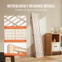 VEVOR Room Divider, 4 Panel Japanese Room Divider, Folding Privacy Screen Indoor, Portable Partition Dividers and Decoration Scr