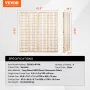 VEVOR Room Divider, 4 Panel Japanese Room Divider, Folding Privacy Screen Indoor, Portable Partition Dividers and Decoration Scr