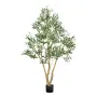180cm Artificial Olive Tree with Black Pot, Tall Fake Tree with Natural Wood Trunk & Realistic Green Leaves and Fruits, Indoor F