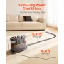 VEVOR Carpet Cleaner Machine, 1.5 L Clean Water Tank & 0.8 L Dirty Water Tank, Portable Upholstery Shampooer, 11.5Kpa Handheld F