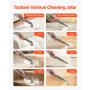 Carpet Cleaner Machine, 1.5 L Clean Water Tank & 0.8 L Dirty Water Tank, Portable Upholstery Shampooer, 11.5Kpa Handheld Furnitu