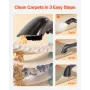 VEVOR Carpet Cleaner Machine, 1.5 L Clean Water Tank & 0.8 L Dirty Water Tank, Portable Upholstery Shampooer, 11.5Kpa Handheld F