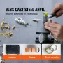 Enkelt horn Anvil, 8,8 lbs støbt stål Anvil, høj hårdhed Robust