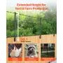 Fence Post Extender, 12 Packs 815 mm Barbed Wire Arm, Sturdy Steel Fence Height Extender, Flat or Surface Mounted Barbed Wire Ex
