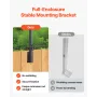 Fence Post Extender, 12 Packs 815 mm Barbed Wire Arm, Sturdy Steel Fence Height Extender, Flat or Surface Mounted Barbed Wire Ex