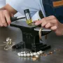 Enkelt horn Anvil, 8,8 lbs støbt stål Anvil, høj hårdhed Robust