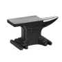 Single Horn Anvil, 8.8Lbs Cast Steel Anvil, High Hardness Rugged Round Horn Anvil Blacksmith, Compact Design and Stable Base,