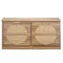 Entryway Shoe Bench, 988 x 240 x 500 mm Rattan-Like Shoes Bench with Flip Drawers, 440lbs Shoe Storage Rack with Cushion, 4 Comp