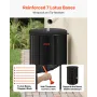 Collapsible Rain Barrel, 380 L Portable Rain Water Collection Barrel, 1000D PVC Rainwater Collection System, Garden Water Catche