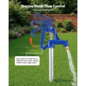 VEVOR Frost Proof Yard Hydrant, 1280mm Freeze-Proof Outdoor Faucet with 609.6mm Bury Depth, G 3/4" Pipe Connection & Hose Coupli