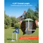 Frost Proof Yard Hydrant, 1280mm Freeze-Proof Outdoor Faucet with 609.6mm Bury Depth, G 3/4" Pipe Connection & Hose Coupling, No