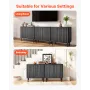 Kaffebarskab, Mid Century riflet sofabord med 2-lags