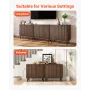 Kaffebarskab, Mid Century riflet sofabord med 2-lags