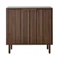 Kaffebarskab, Mid Century riflet sofabord med 2-lags