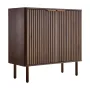 Kaffebarskab, Mid Century riflet sofabord med 2-lags