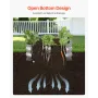 Metal Raised Garden Bed, 1.2 x 0.6 x 0.3 m Oval Outdoor Galvanized Planter Garden Box, Open Bottom Design, Large Planter Raised 