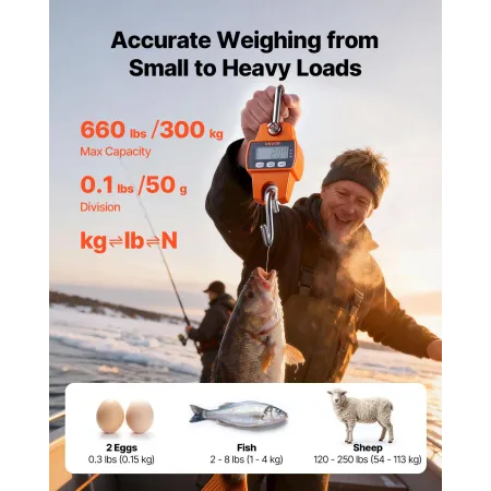 digital kranvægt, 660 lbs/300 kg maks. 