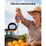 Digital Crane Scale, 660 lbs/300 kg Max Capacity, Handheld Hanging Scale with Cast Aluminum Case & LCD Display, 50 g Division & 