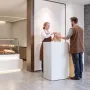 reception, 80 cm rektangulært frontbord, moderne