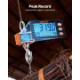 Digital Crane Scale, 4400 lbs/2000 kg Max Capacity, Heavy Duty Industrial Hanging Scale with Cast Aluminum Case & LCD Display, 5