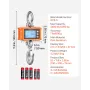 VEVOR Digital Crane Scale, 4400 lbs/2000 kg Maks. kapacitet, Heavy Duty Industriel hængevægt med støbt aluminiumshus og