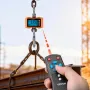 Digital Crane Scale, 4400 lbs/2000 kg Max Capacity, Heavy Duty Industrial Hanging Scale with Cast Aluminum Case & LCD Display, 5