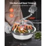 Bud Leaf Bowl Trimmer, 335 mm Manual Bud Trimmer, with Sharp Stainless Steel Blades, Visual Cutting, Wet & Dry Hydroponic Cuttin