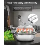 Bud Leaf Bowl Trimmer, 335 mm Manual Bud Trimmer, with Sharp Stainless Steel Blades, Visual Cutting, Wet & Dry Hydroponic Cuttin