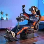 Racing Wheel Stand, Heavy-Duty Simulator Cockpit Steering Wheel Stand, Fit Logitech G25, G27, G29, G920, G923, Thrustmaster T300