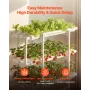 VEVOR Hydroponics Growing System Kit, 3-Tier 108 Sites UPVC Pipe Hydroponic Grow Kit with Timed Irrigation, Sun & Light Blocking