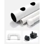 Hydroponics-dyrkningssystemsæt, 3-trins 108-pladser UPVC-rør
