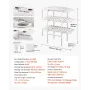 Hydroponics Growing System Kit, 3-Tier 108 Sites UPVC Pipe Hydroponic Grow Kit with Timed Irrigation, Sun & Light Blocking Pipes