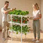 Hydroponics-dyrkningssystemsæt, 3-trins 108-pladser UPVC-rør