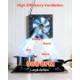 25.4 cm Exhaust Fan, 988 CFM High Velocity Wall Mount Vent Fan with Speed Control, Low Consumption, Portable Ventilation Extract