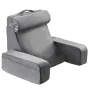 Reading Pillow, Backrest Support Pillow with Arm and 3 Pockets, Large Size Bed Pillow with Removable Headrest & 25D Sponge, Hand