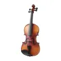 Violin 4/4 355mm Full Size Fiddle Set Solidwood for Beginner Matte Brown