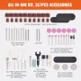 Rotary Tool Accessories Kit 357pcs, 1/8 "Diameter Shank Power