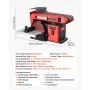 152.4mm Disc Sander & 101.6mm x 914.4mm Belt Sander, 400W Professional Belt Disc Sanders Combo with 0 - 45° Adjustable Worktable