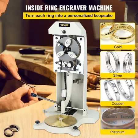 Inside Ring Engraver Double Sided Dial Ring Engraver Stamper 1.5mm-2.0mm Character Letter Block Ring Engraving Machine for Rings