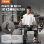 Electric Drum Set, 32 Drum Kits & 480 Sounds Electronic Drum Kit, USB MIDI Supported 8 in Quiet Mesh Snare Electric Drum Set wit
