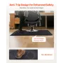 Salon Mat for Hair Stylist, 1525 x 910 mm Rectangle Salon Chair Mat Anti Fatigue, 13mm Thickened PVC + NBR Barber Shop Floor Mat