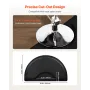 Salon Mat for Hair Stylist, 1520 x 910 mm Semi-circle Salon Chair Mat, 13mm Thickened Anti Fatigue Barber Shop Floor Mat with Ro