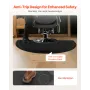Salon Mat for Hair Stylist, 1520 x 910 mm Semi-circle Salon Chair Mat, 13mm Thickened Anti Fatigue Barber Shop Floor Mat with Ro