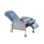 Geri Chair Recliner, 3-Position Reclining Geri Chair, Movable Medical Recliner Chairs with 4 Wheels, Soft Padded Seat & Detachab