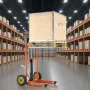 Hydraulic Material Lift Winch Stacker, 205 kg Load Capacity, Pallet Truck Dolly with Fork Lift Table, 900 mm Max Lifting Height,