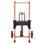 Hydraulic Material Lift Winch Stacker, 205 kg Load Capacity, Pallet Truck Dolly with Fork Lift Table, 900 mm Max Lifting Height,