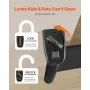 Retractable Baby Gate, Extends to 5150 mm Extra Wide, 990 mm Tall, with Reinforced Fiberglass Strips, Avoids Crawling Through, M