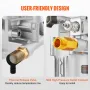 Pressure Washer Pump, 19 mm Shaft Horizontal, 3400 PSI, 2.5GPM, Replacement Power Washer Pumps Kit, Parts Washer Pump, Compatibl