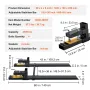 Pallet Forks, 907.2kg Clamp on Pallet Forks, 109.2cm Total Length Heavy Duty Pallet Forks with Adjustable Stabilizer Bar, Tracto