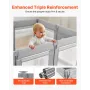 Baby Playpen, 1200 x 1200mm Foldable Toddlers Playpen, Indoor/Outdoor Baby Fence Play Yard with Zippered Door & Soft Breathable 